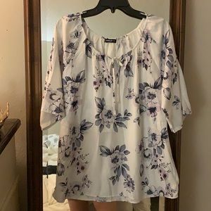 Casual floral blouse